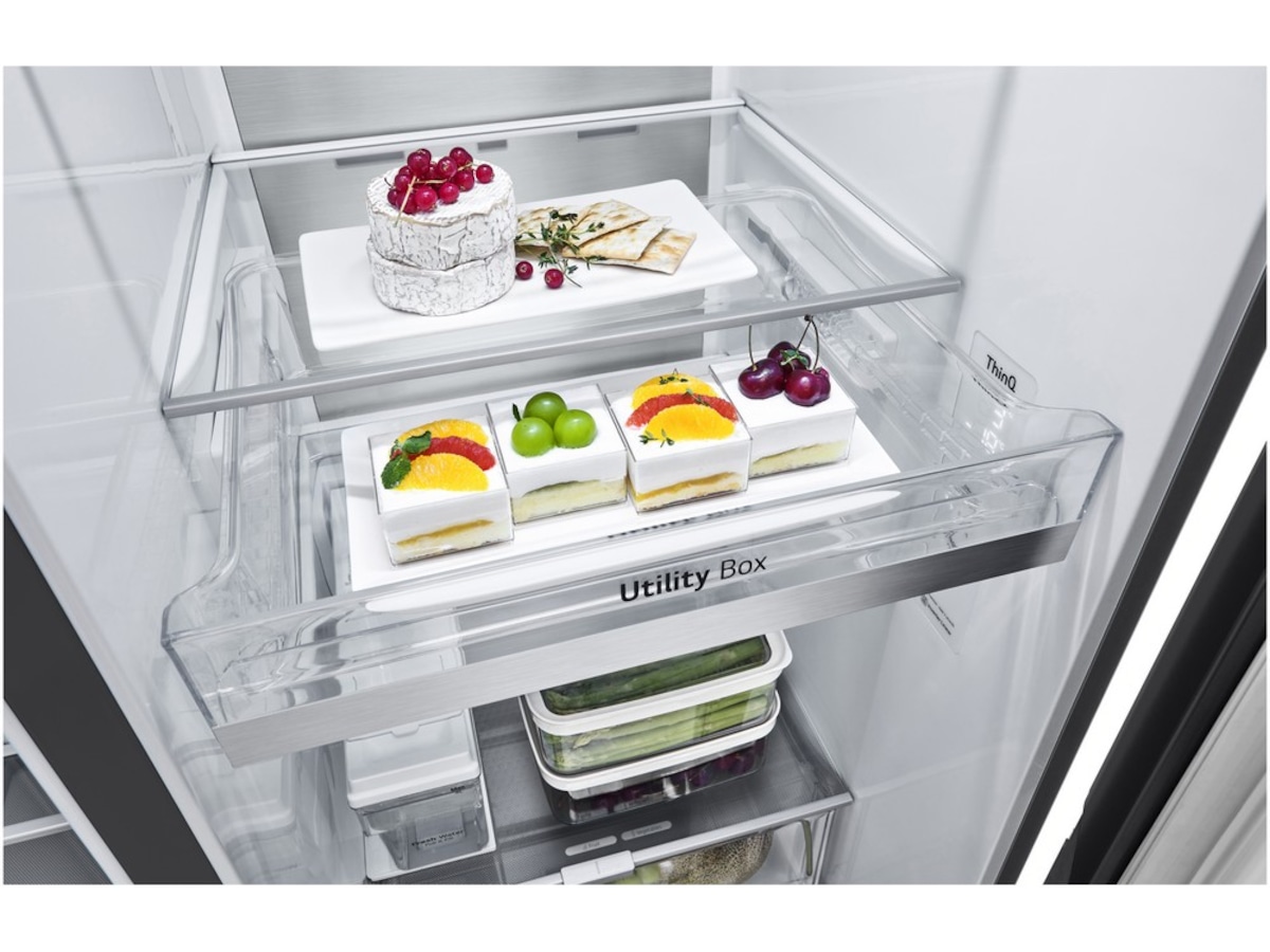 LG GSLV91MCAD Side-By-Side Kjøleskap (sort) Side-by-side kjøleskap