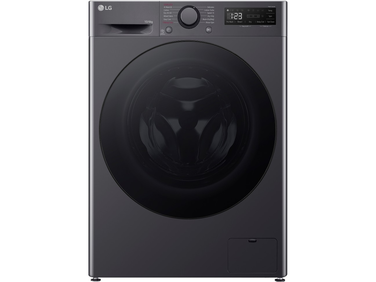 LG F4Y5RRPYJ Vask/Tørk (sort) Kombinert vaskemaskin og tørketrommel