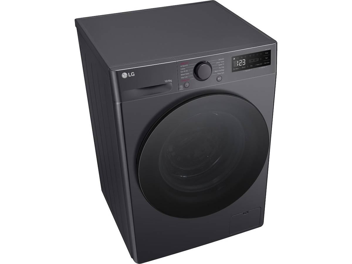 LG F4Y5RRPYJ Vask/Tørk (sort) Kombinert vaskemaskin og tørketrommel