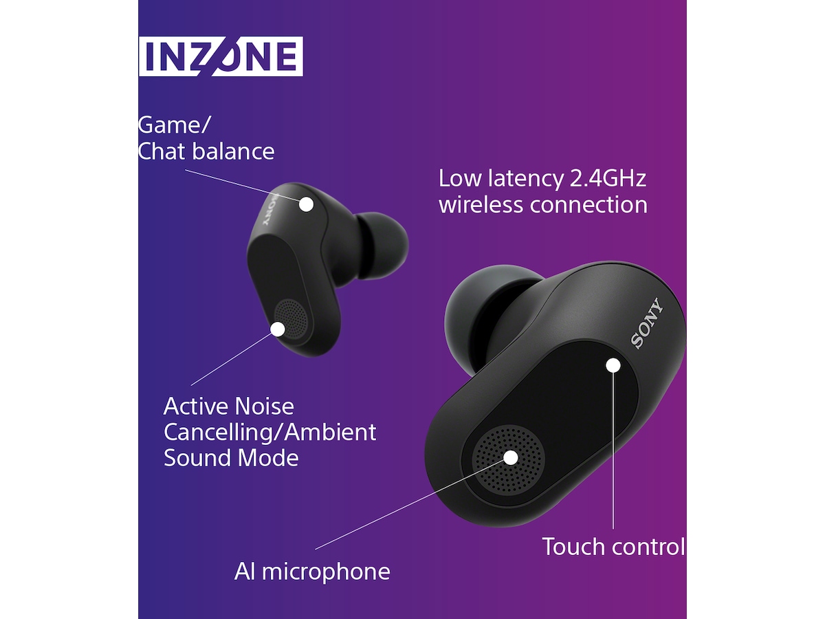 Sony INZONE Buds True Wireless Gaming ørepropper (sort) Ørepropper