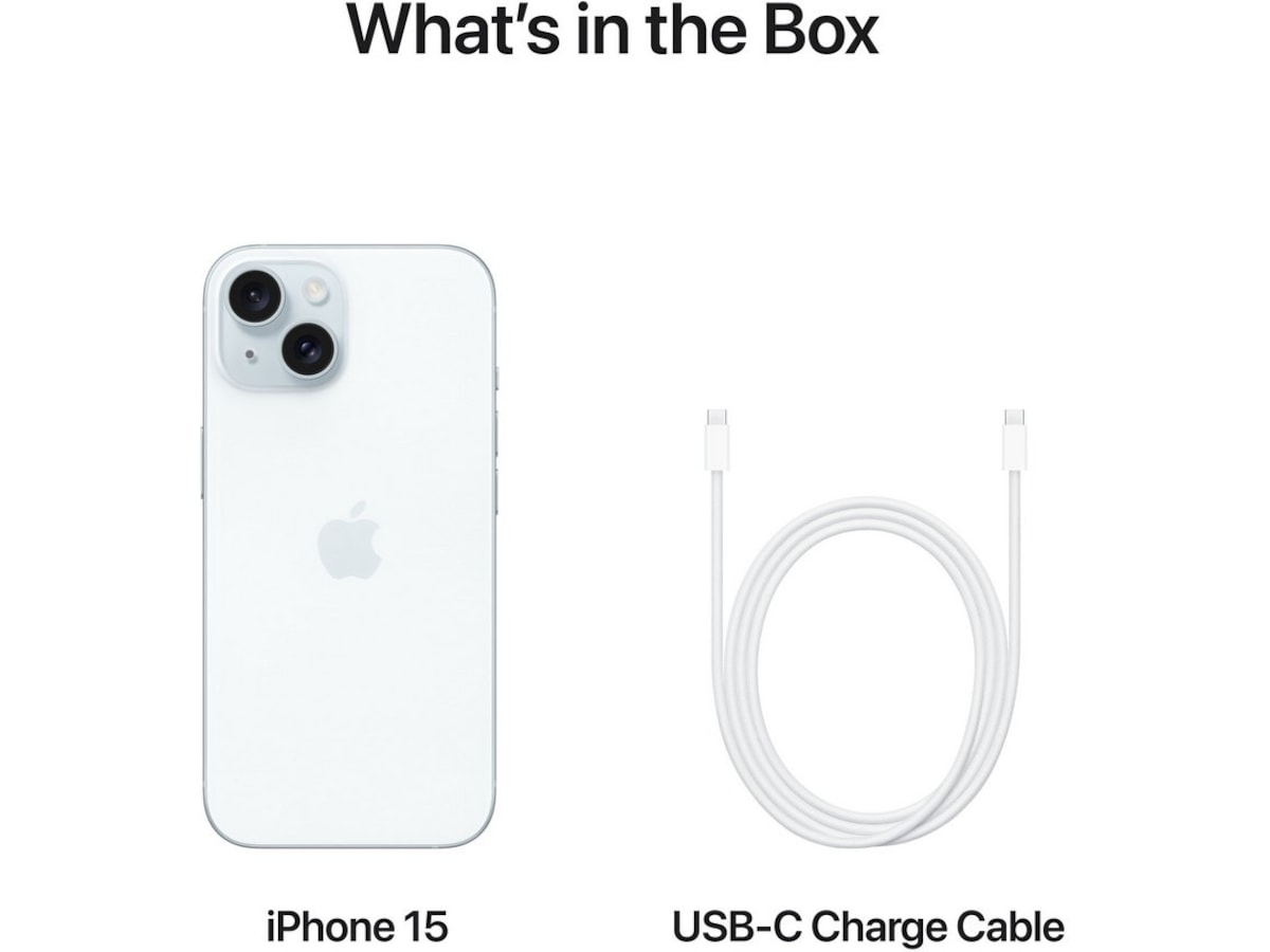 iPhone 15 128GB (blå) Mobiltelefoner