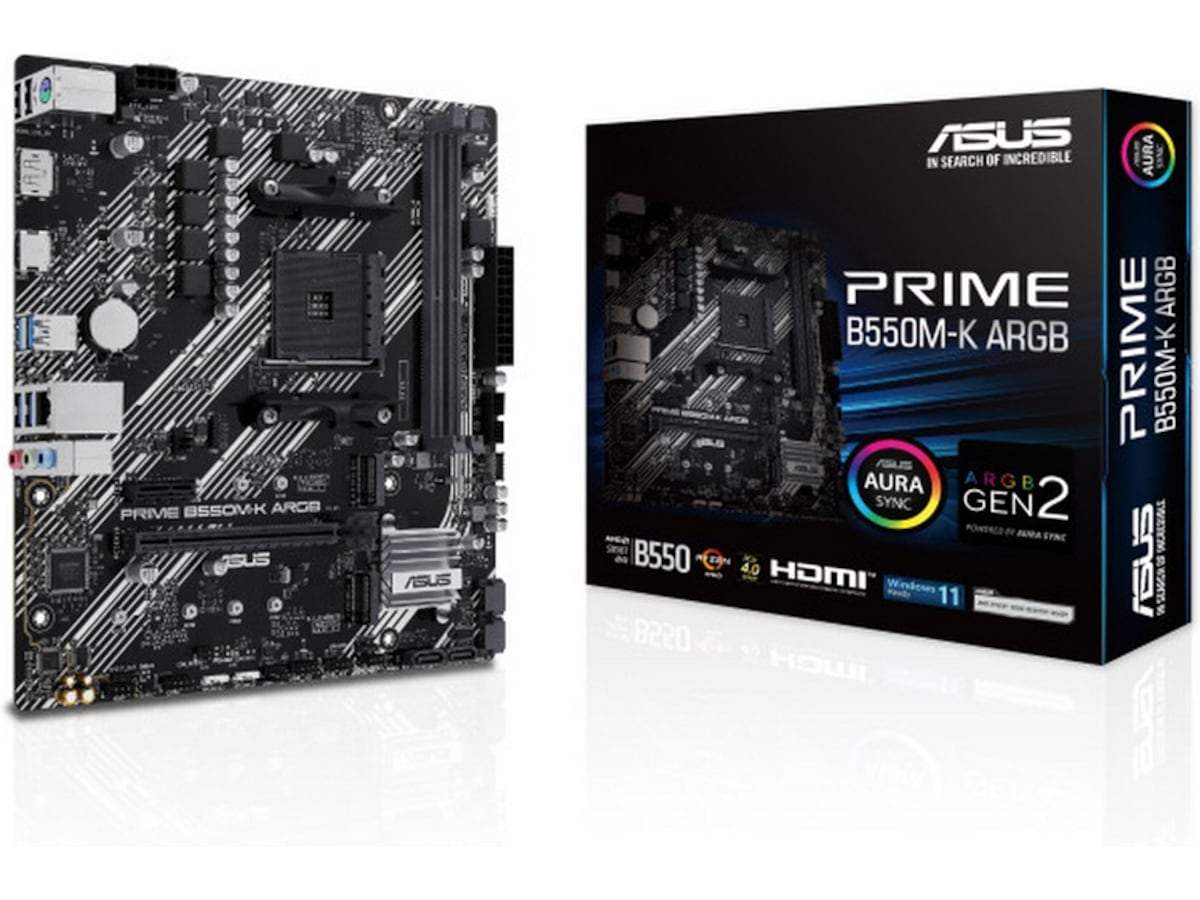 ASUS PRIME B550M-K ARGB Hovedkort AMD Socket