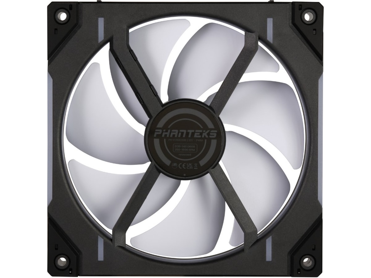 Phanteks D30 140mm PWM DRGB Reverse Vifte (sort) Vifter