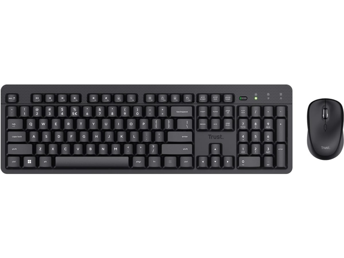 Trust ODY II trådløs mus og tastatur nordisk (sort) Mus & tastatur -kombipakker