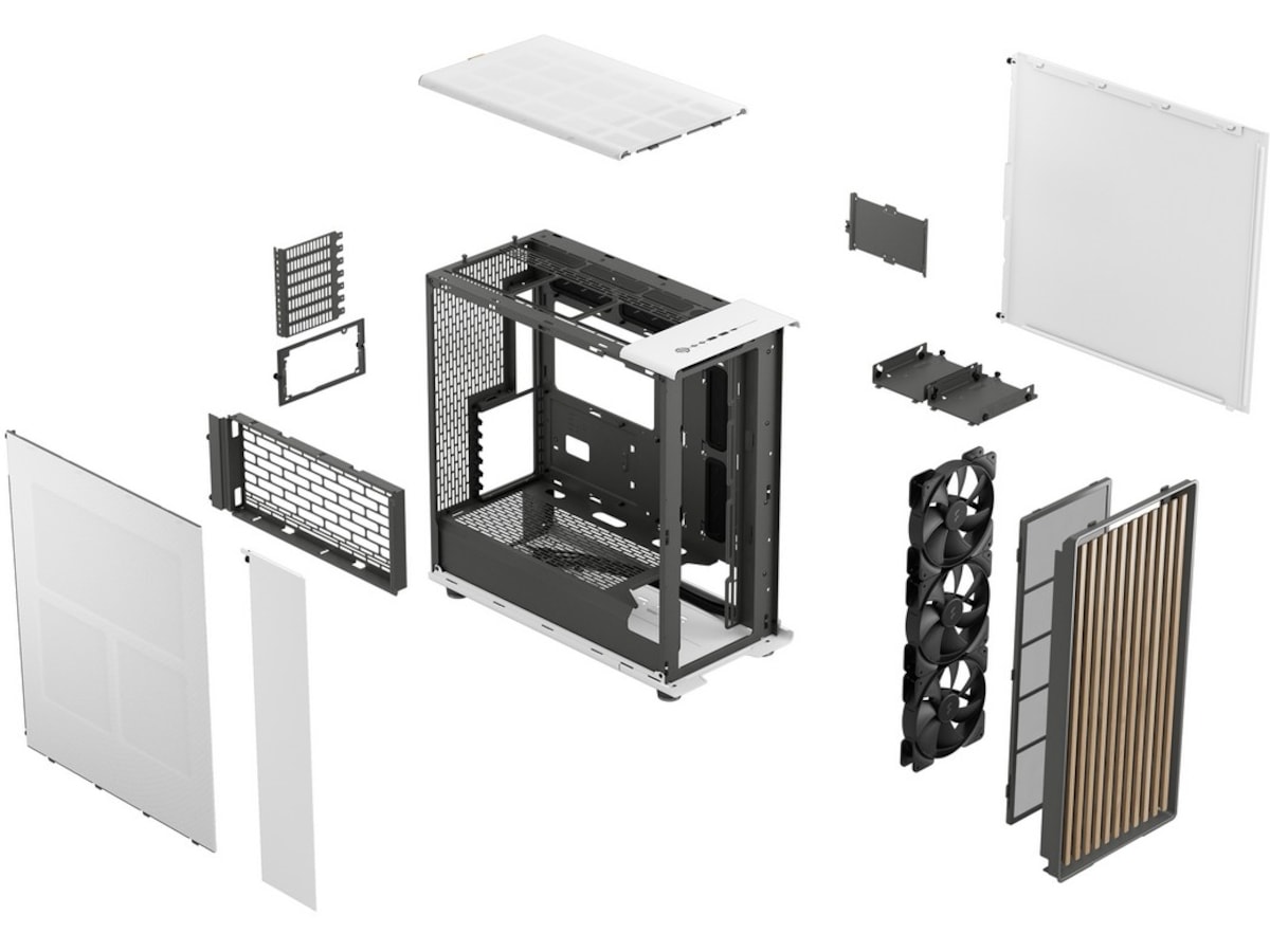 Fractal Design North XL Mid Tower (hvit) Midi tower