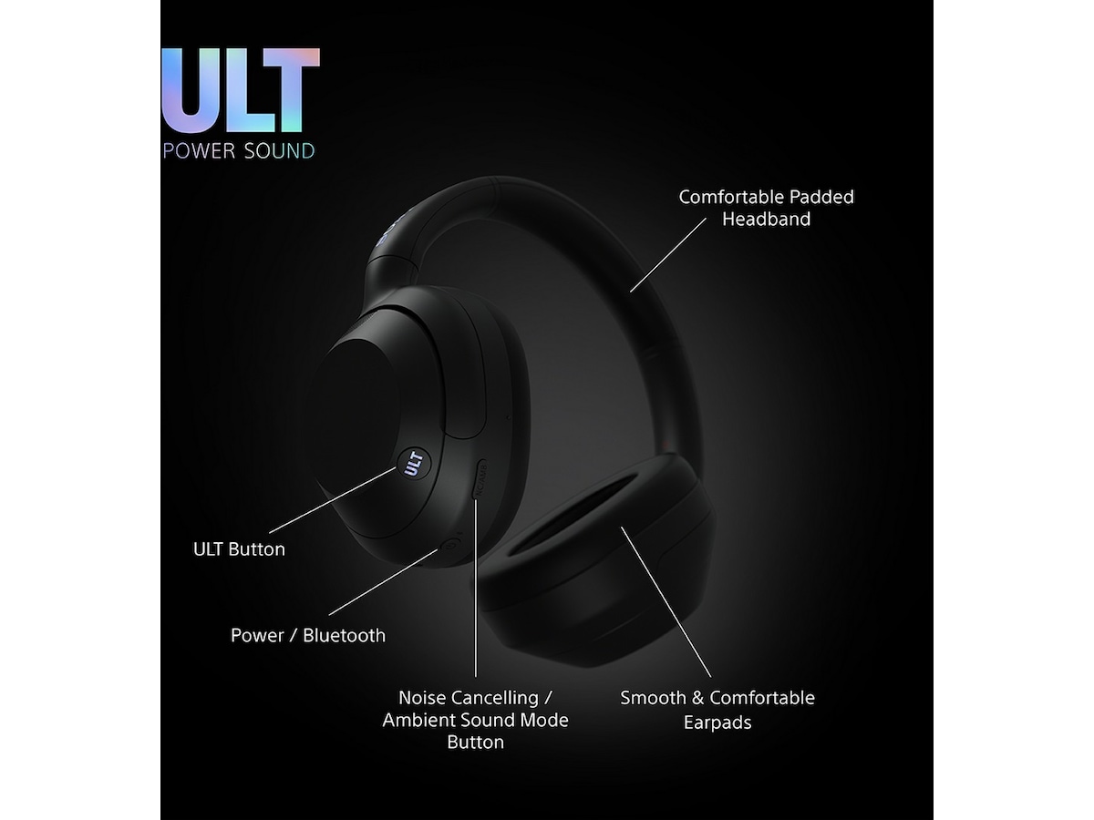 Sony ULT WEAR trådløse hodetelefoner Over-Ear med mic (sort) Hodetelefoner