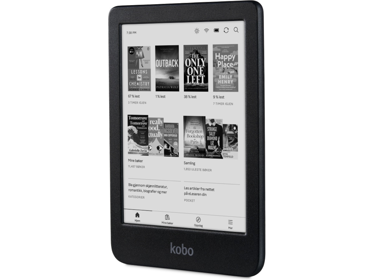 Kobo Clara BW 6" 16GB (sort) Lesebrett