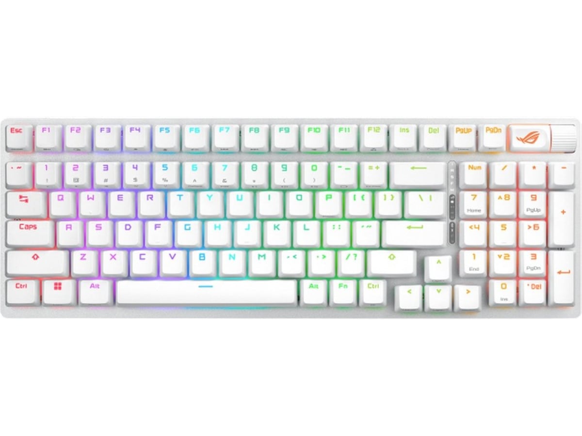 ASUS ROG Strix Scope II 96 trådløst gaming tastatur (hvit) Gamingtastatur