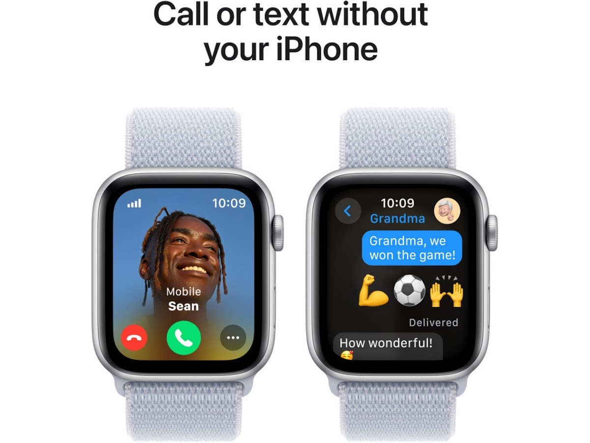 Apple Watch SE 44mm GPS + LTE Aluminium (sølv) Smartklokker