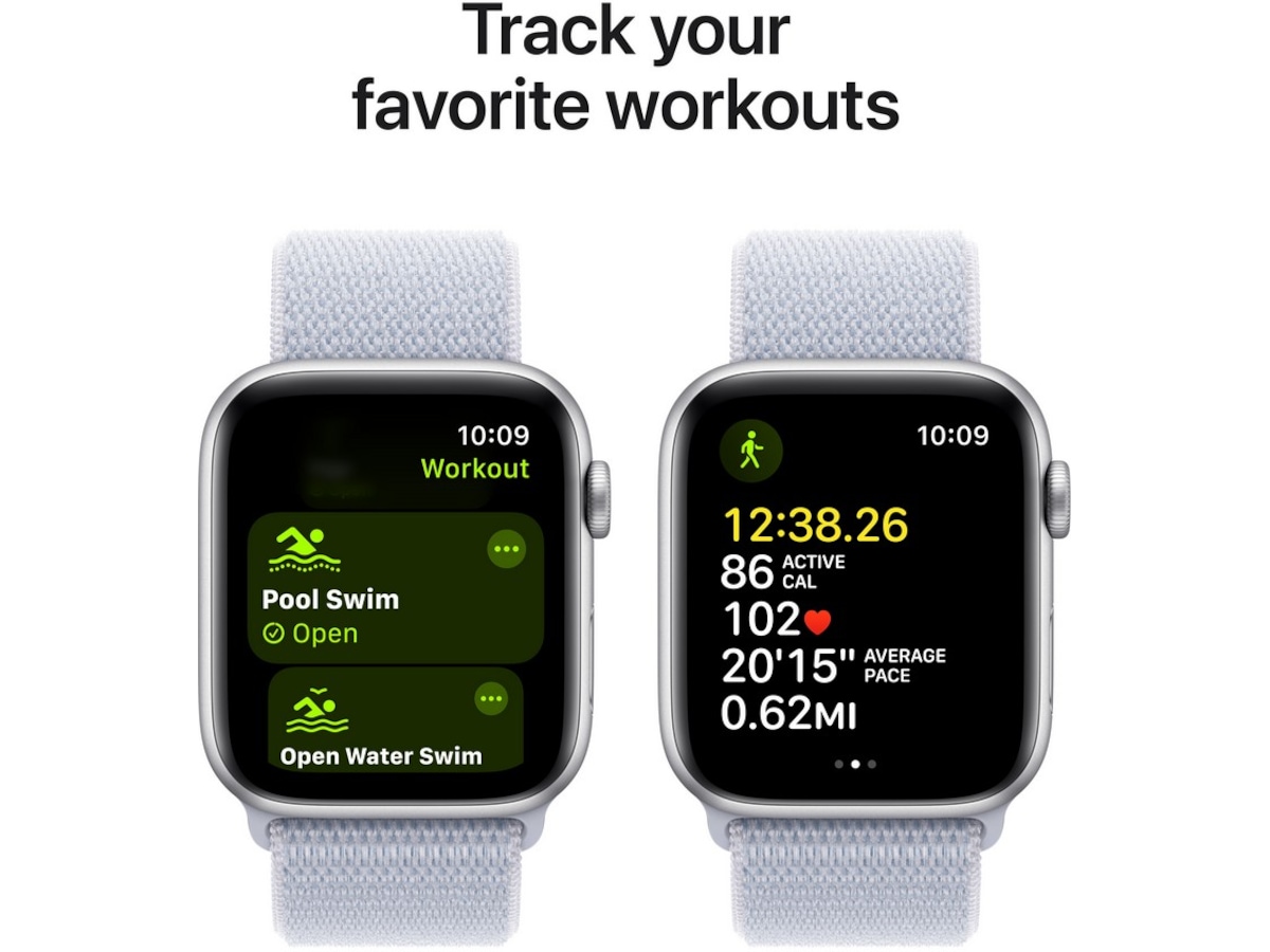 Apple Watch SE 44mm GPS + LTE Aluminium (sølv) Smartklokker