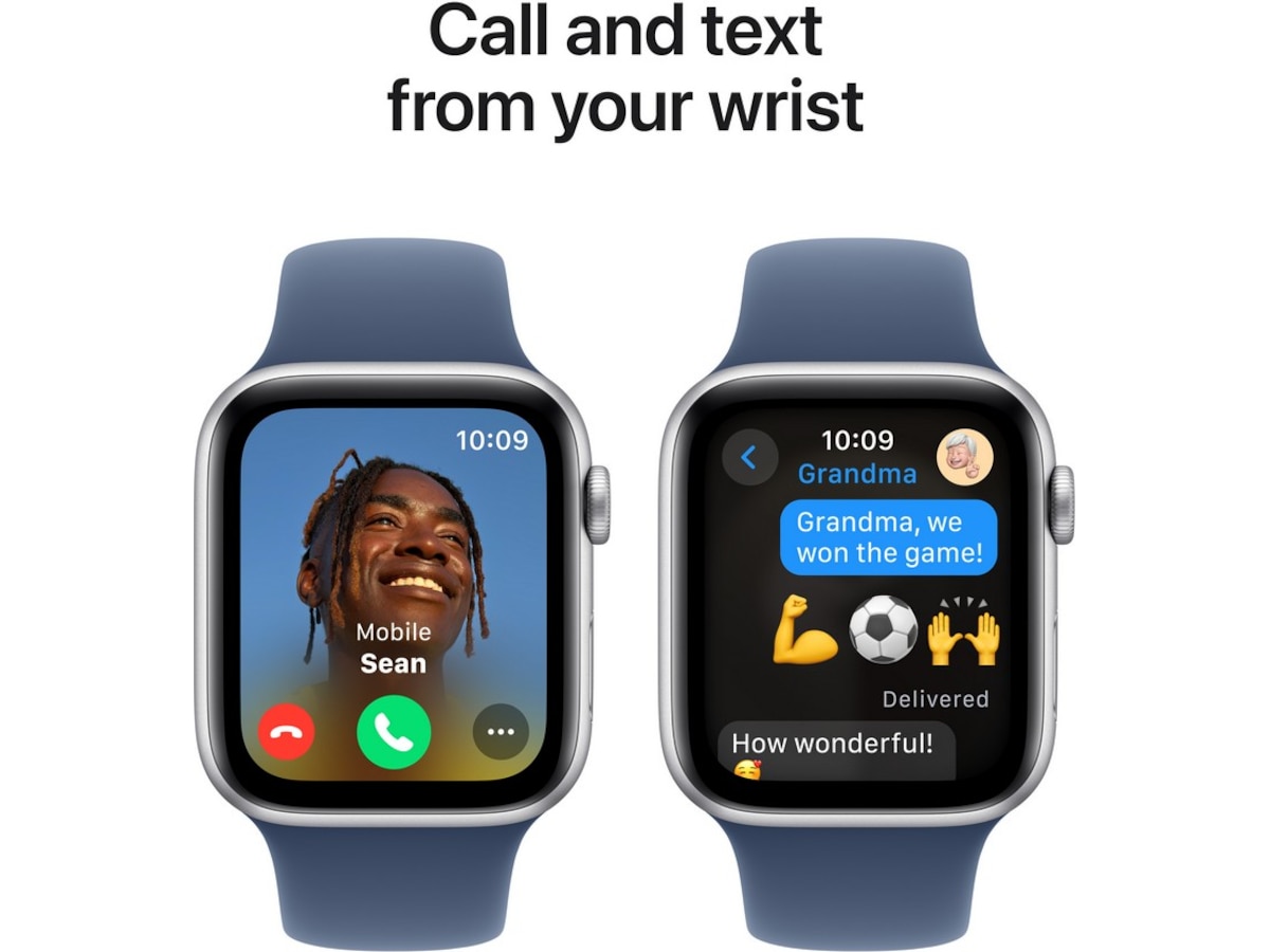 Apple Watch SE 44mm GPS Aluminium (sølv) Smartklokker