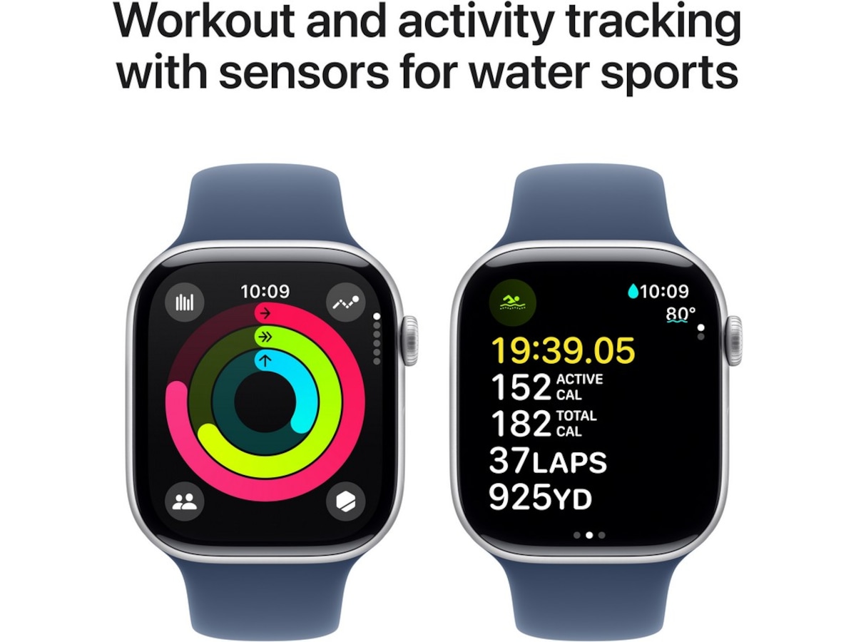 Apple Watch Series 10 46mm GPS Aluminium (sølv) Smartklokker