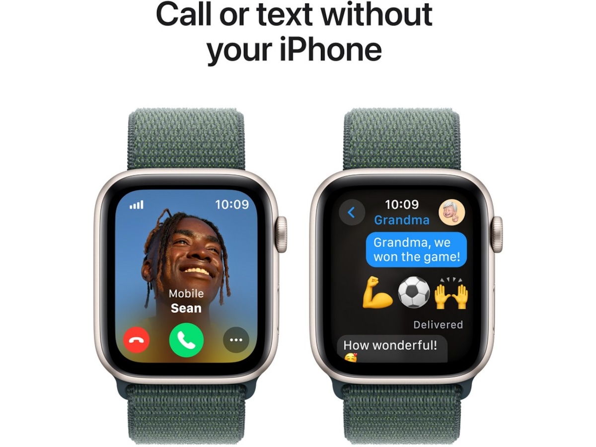 Apple Watch SE 44mm GPS + LTE Aluminium (stjerneskinn) Smartklokker