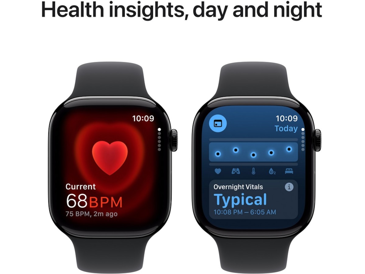 Apple Watch Series 10 46mm GPS Aluminium (gagatsvart) Smartklokker