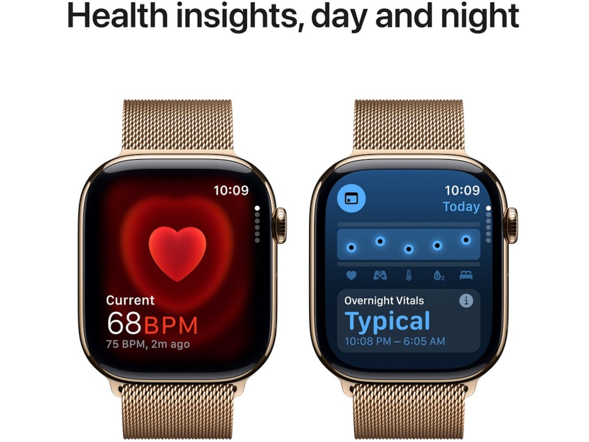 Apple Watch Series 10 46mm GPS + LTE Titan (gull) Smartklokker