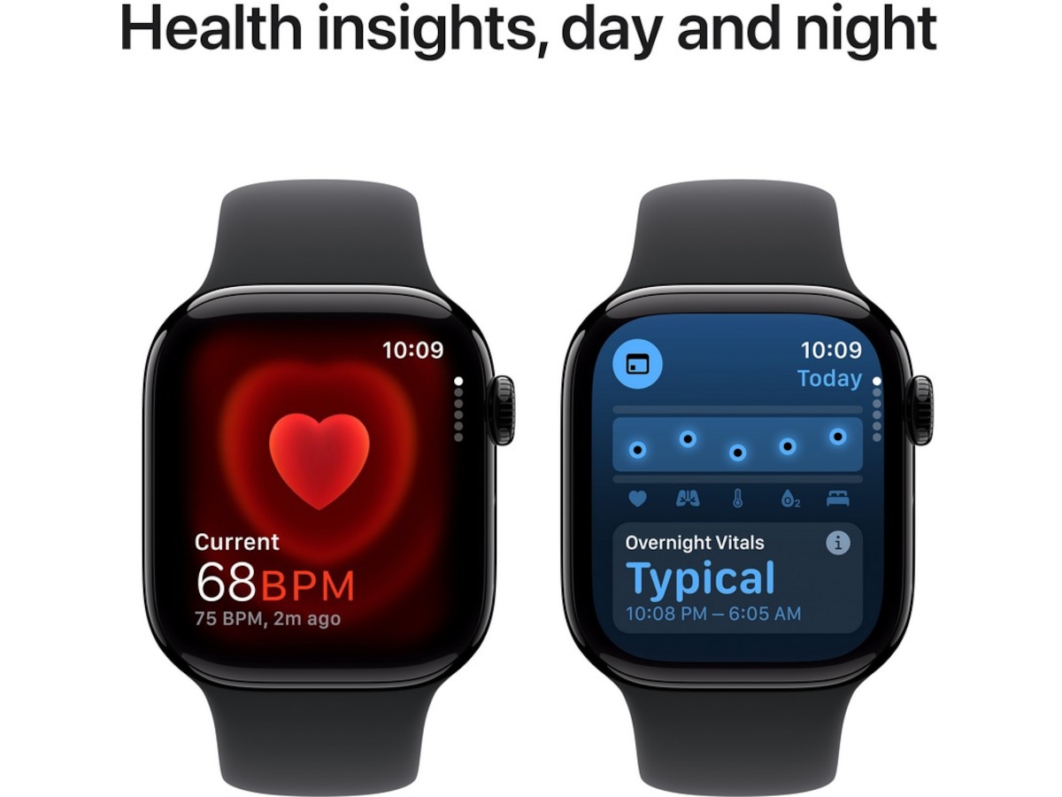 Apple Watch Series 10 GPS 42mm Aluminium (gagatsvart) Smartklokker