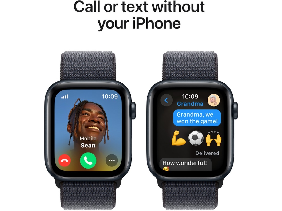 Apple Watch SE 44mm GPS + LTE Aluminium (midnatt) Smartklokker