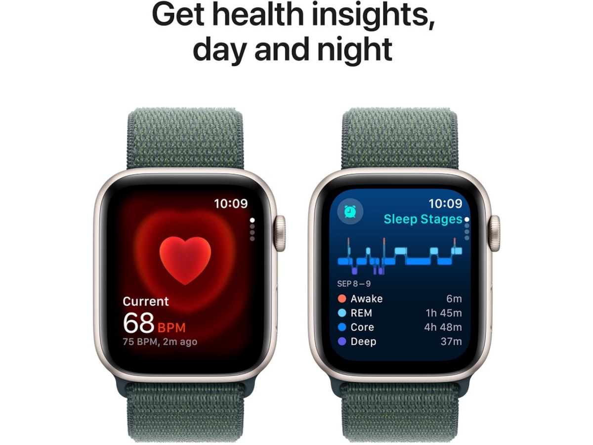 Apple Watch SE 44mm GPS  Aluminium (stjerneskinn) Smartklokker