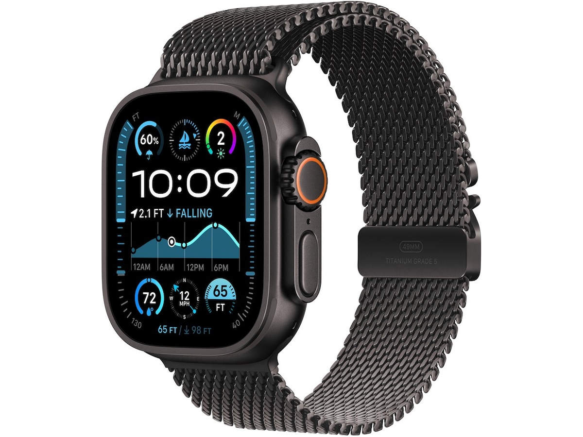 Apple Watch Ultra 2 49mm GPS + LTE Titan (sort) Smartklokker