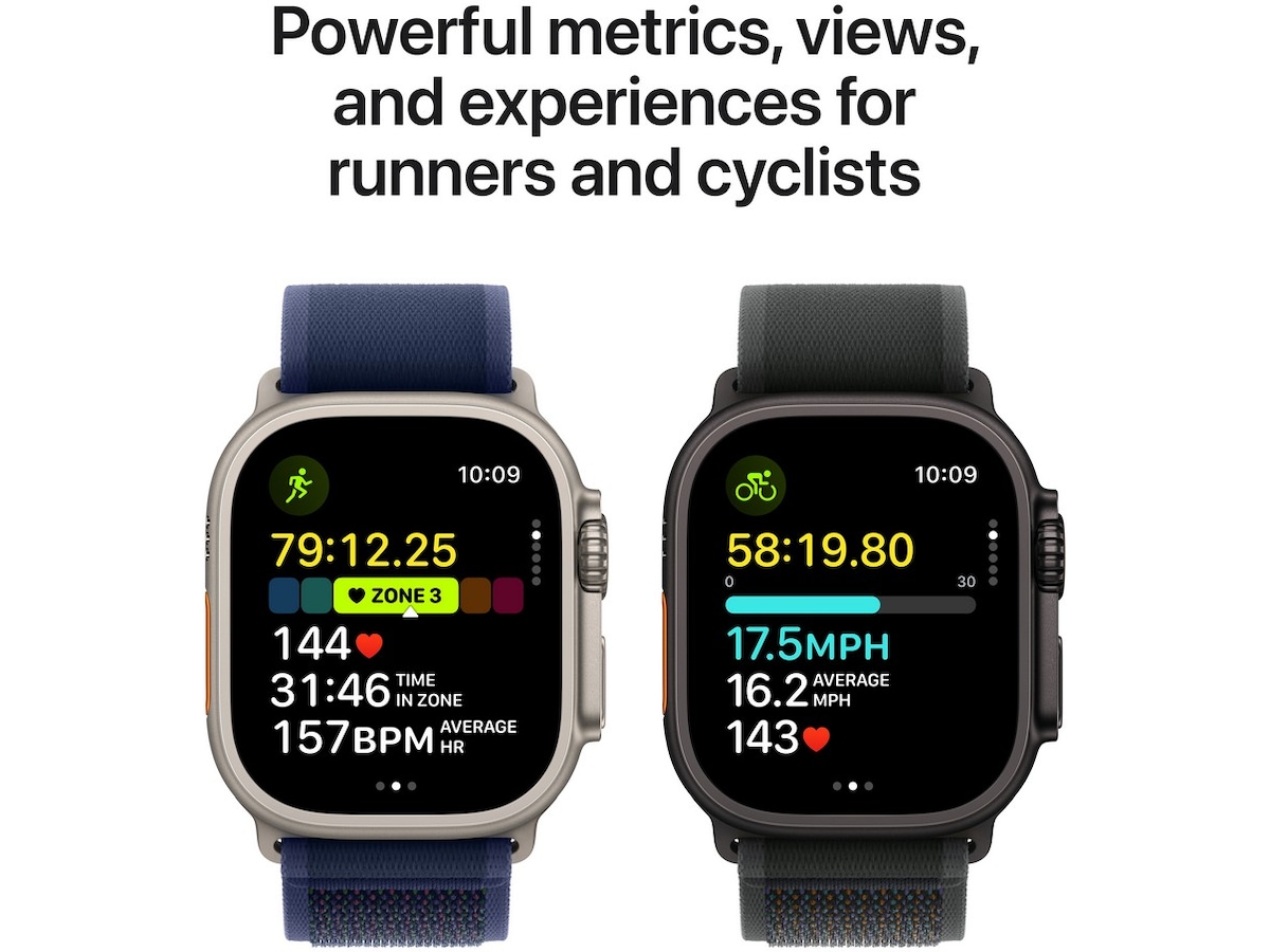 Apple Watch Ultra 2 49mm GPS + LTE Titan (sort) Smartklokker