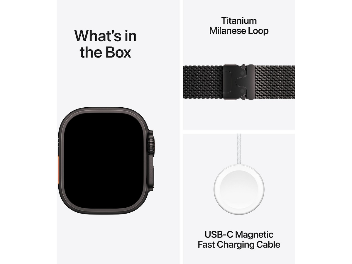 Apple Watch Ultra 2 49mm GPS + LTE Titan (sort) Smartklokker