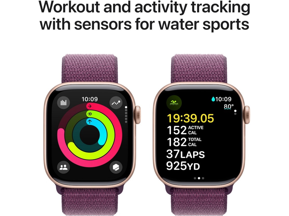 Apple Watch Series 10 GPS + LTE 42mm Aluminium (rosegull) Smartklokker