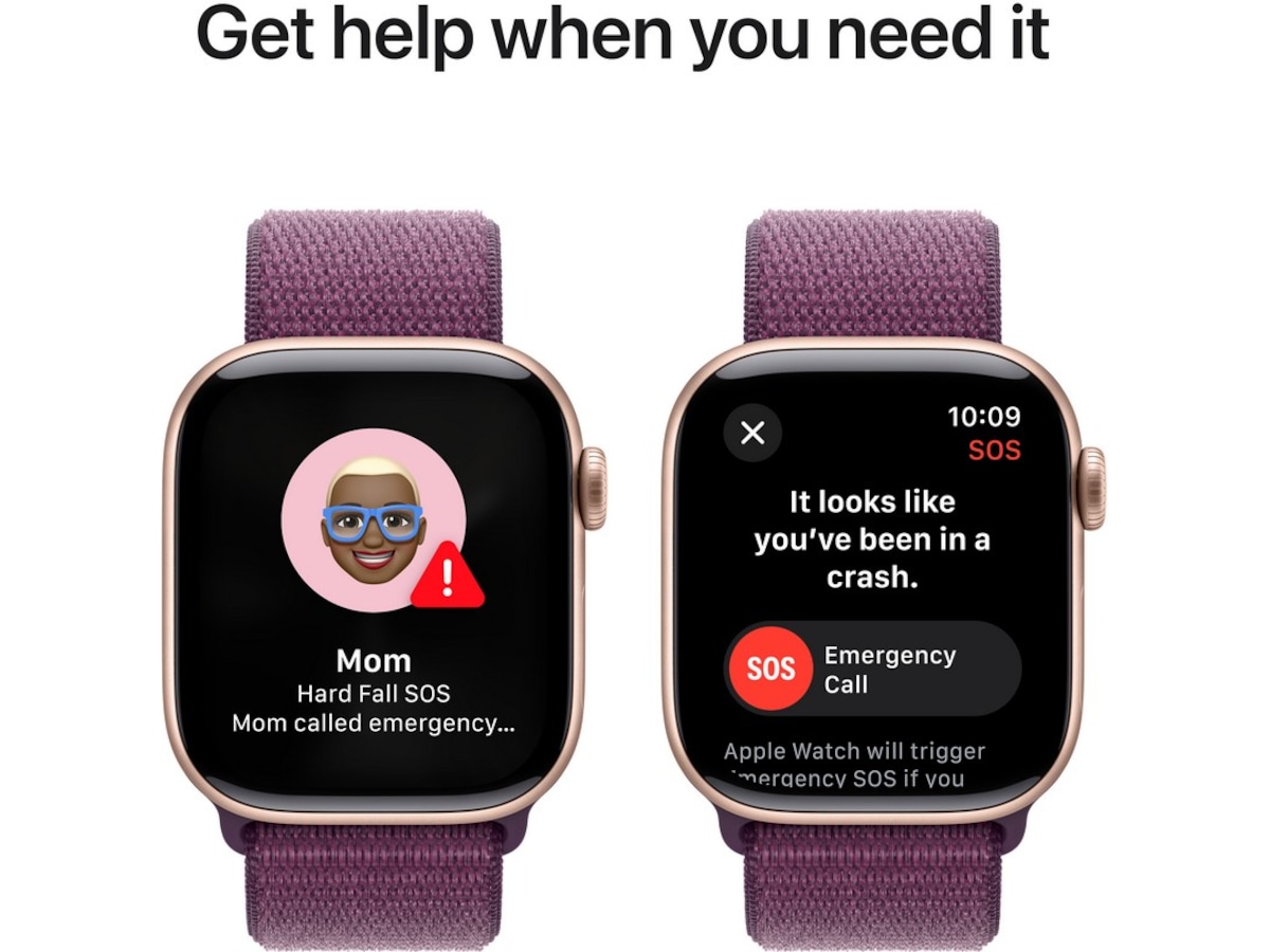 Apple Watch Series 10 GPS + LTE 42mm Aluminium (rosegull) Smartklokker