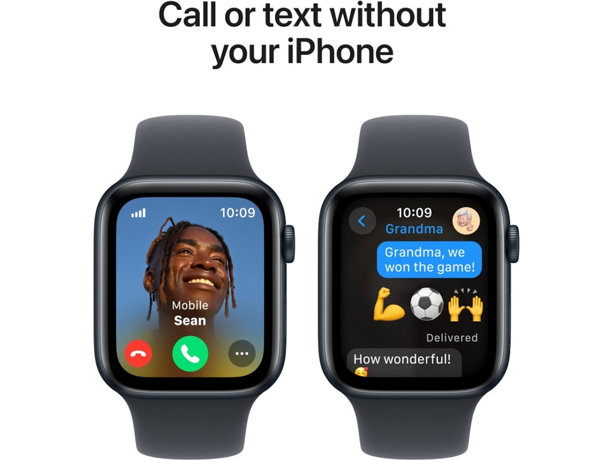 Apple Watch SE 44mm GPS + LTE Aluminium (midnatt) Smartklokker