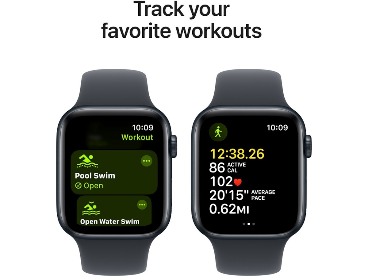 Apple Watch SE 44mm GPS + LTE Aluminium (midnatt) Smartklokker
