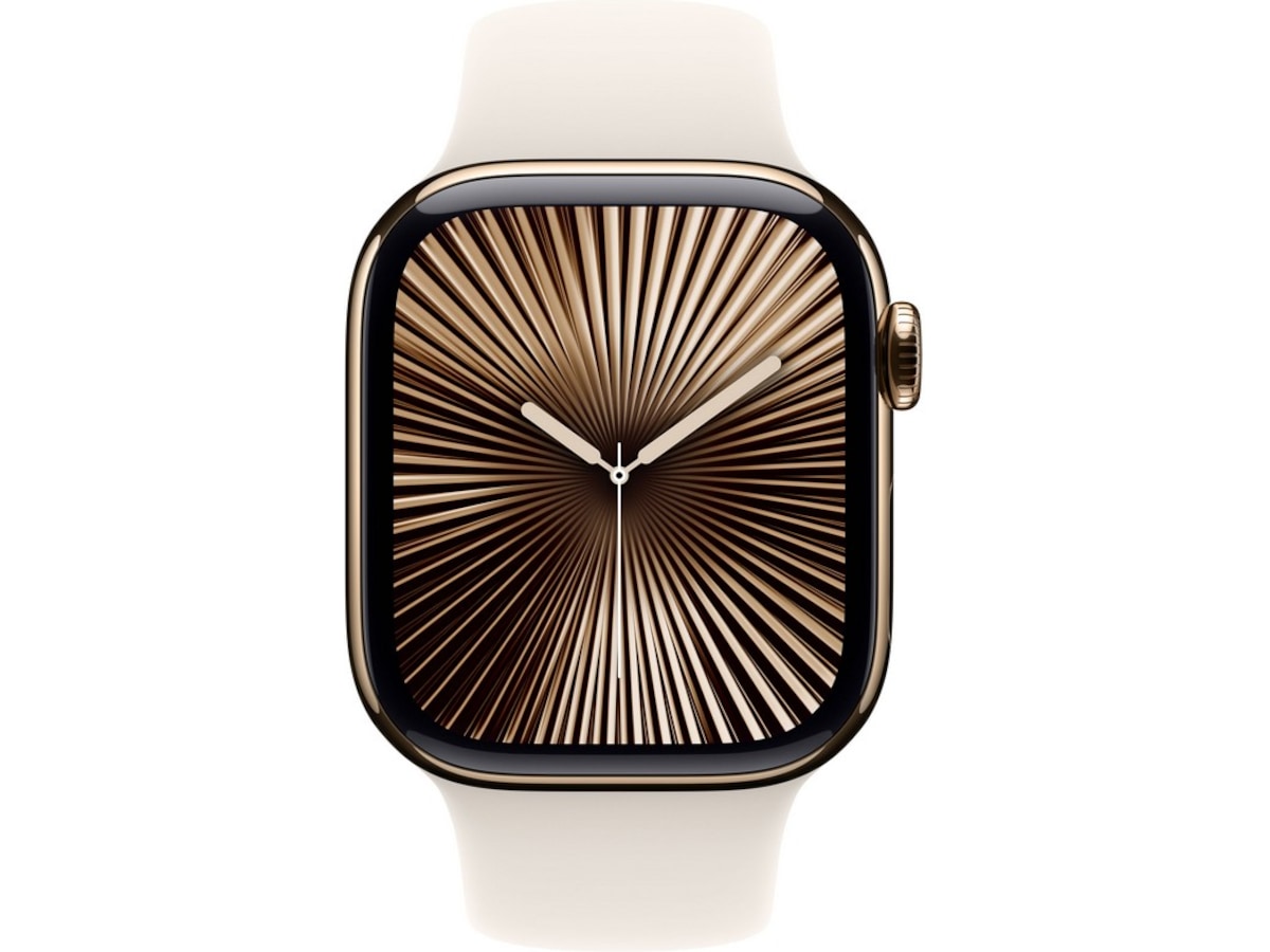 Apple Watch Series 10 GPS + LTE 42mm Titan (gull) Smartklokker