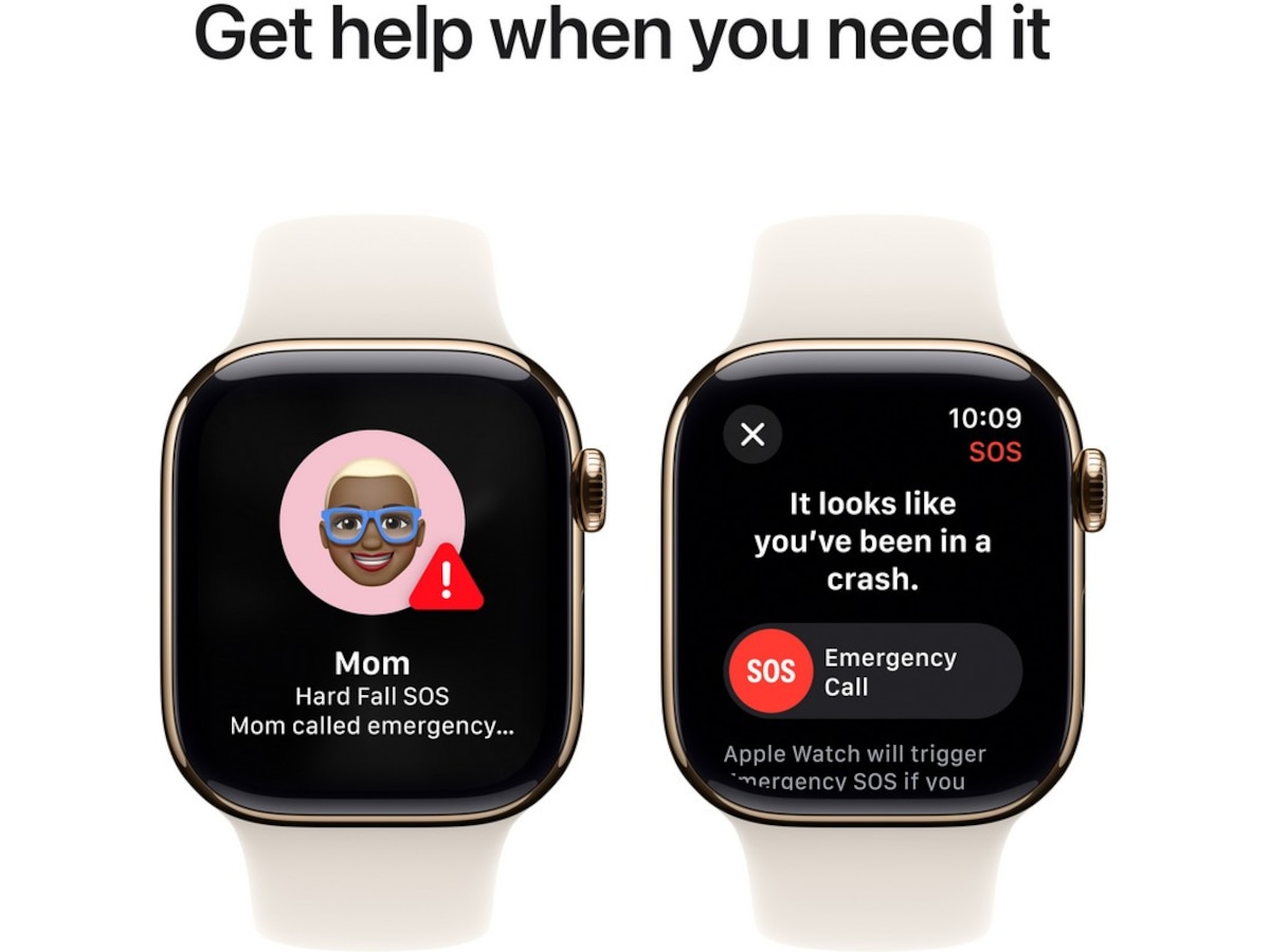 Apple Watch Series 10 GPS + LTE 42mm Titan (gull) Smartklokker