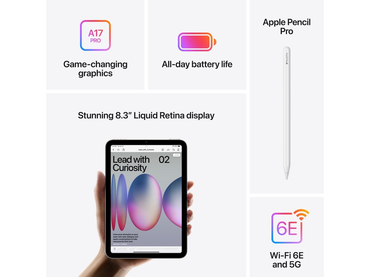 iPad mini (2024) 512GB 5G (lilla) Nettbrett / iPad