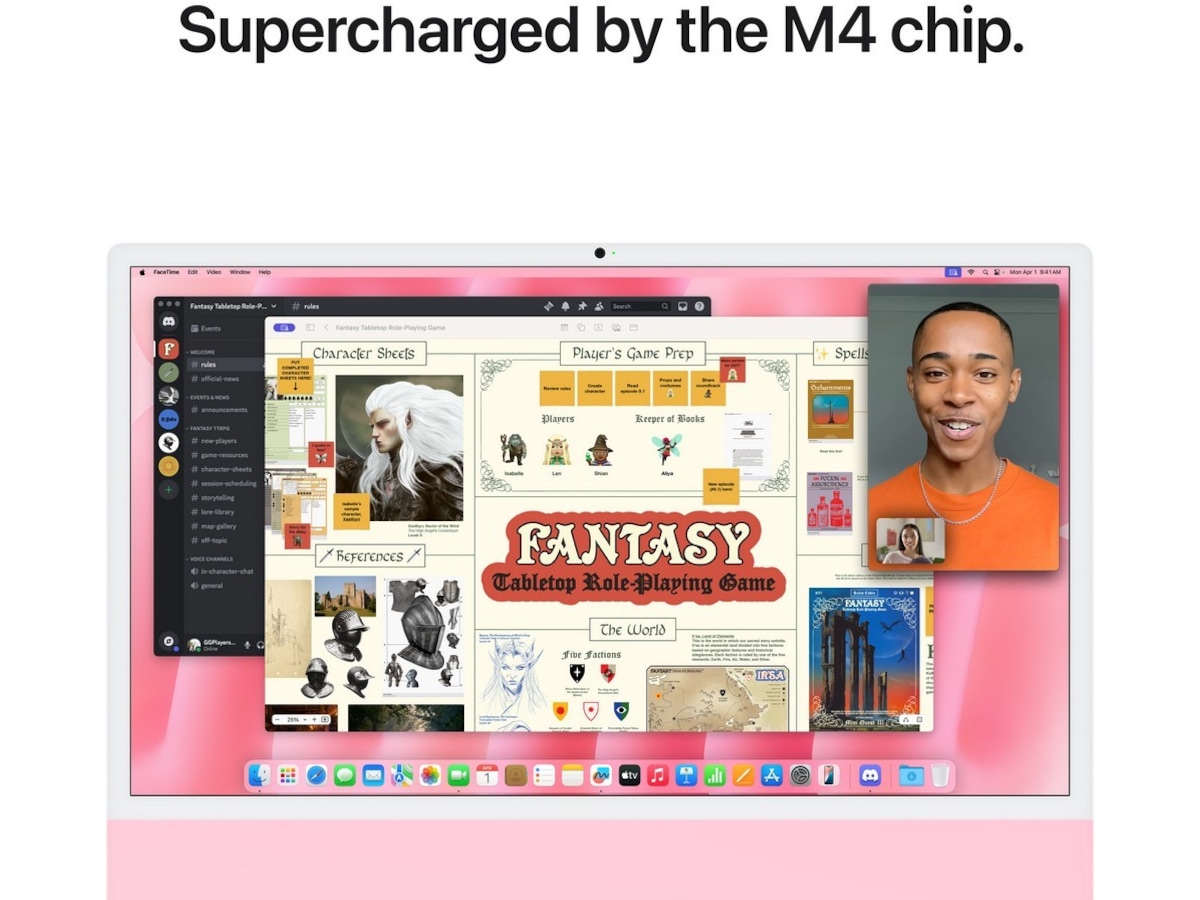 iMac 24 4.5K (2024) 256GB (rosa) Stasjonær PC