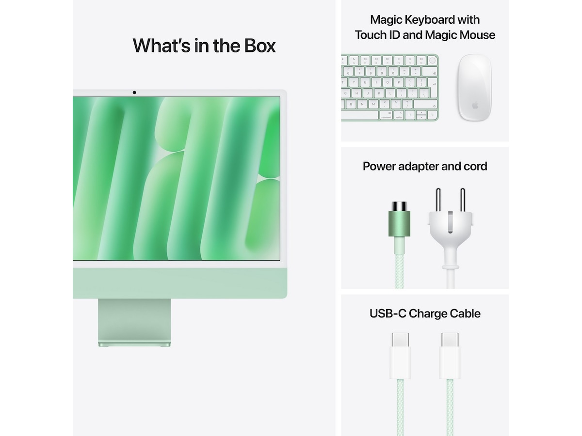 iMac 24 4.5K (2024) 512GB (grønn) Stasjonær PC