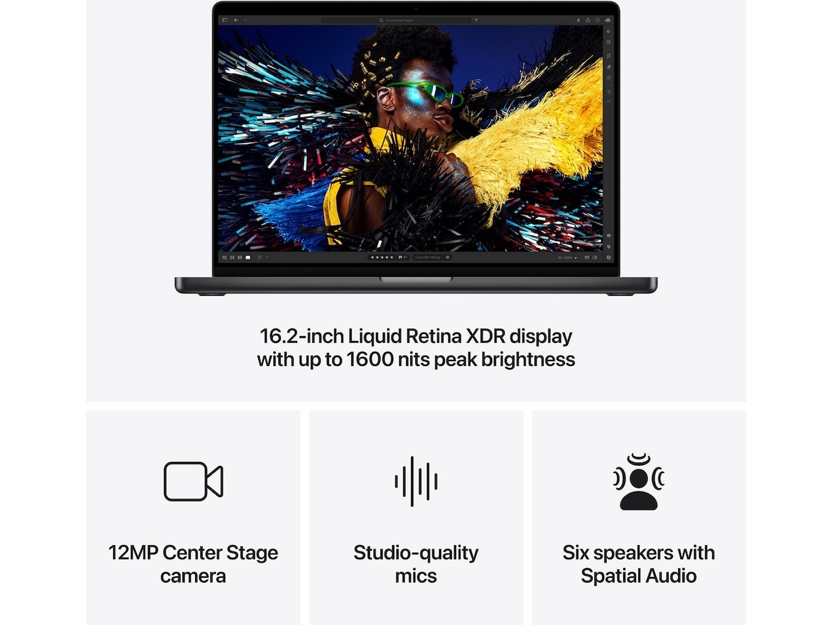 Macbook Pro 16 M4 Max (2024) 1TB (stellarsvart) PC - Bærbar / laptop