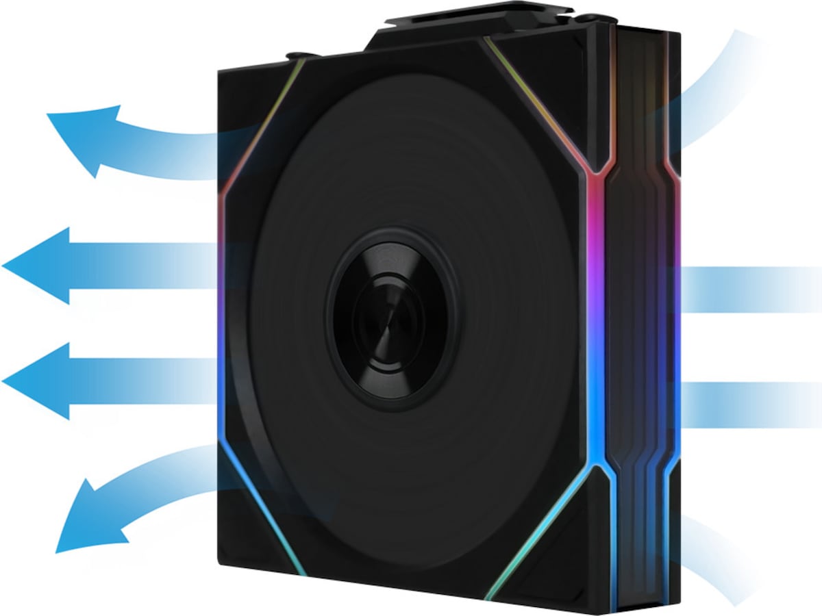 Lian Li UNI FAN TL Wireless Reverse 3pk (sort) Vifter