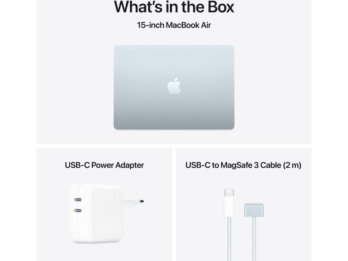 MacBook Air 15" M4 (2025) 256GB (himmelblå) PC - Bærbar / laptop