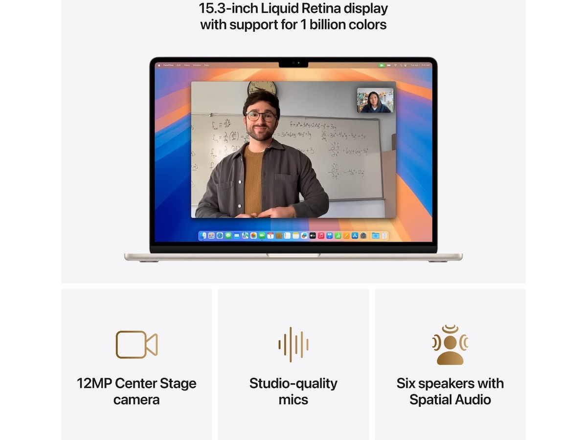 MacBook Air 15" M4 (2025) 512GB (stjerneskinn) PC - Bærbar / laptop