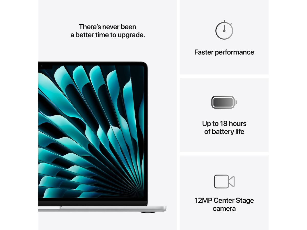 MacBook Air 15" M4 (2025) 256GB (sølv) PC - Bærbar / laptop