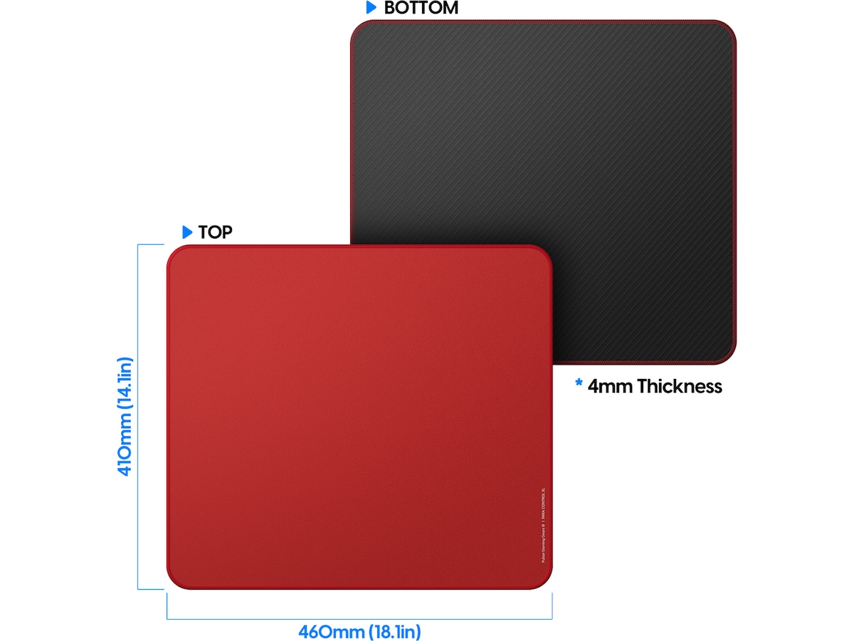 Pulsar Paracontrol XL Musematte (rød) Gamingmusematte