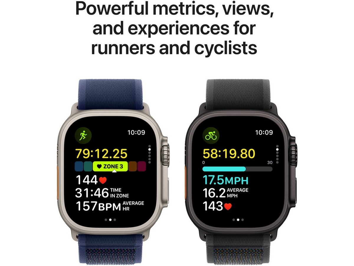 Apple Watch Ultra 2 49mm GPS + LTE Titan (sort) -B-Grade Demo klokker