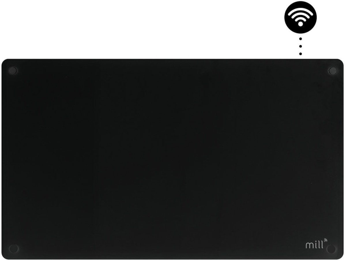 Mill Glass WiFi Gen 3 panelovn 700W (sort) Panelovner