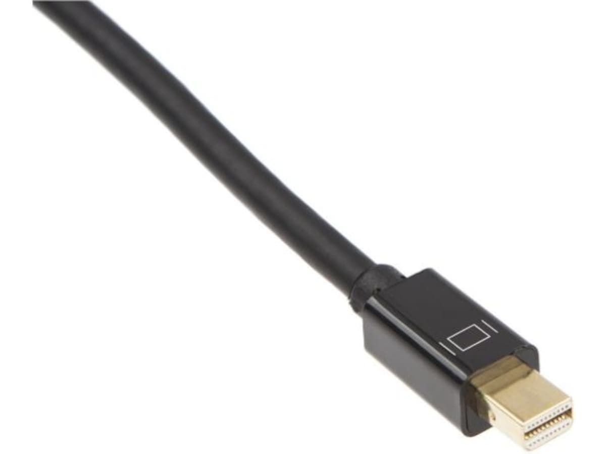 MiniDP til Displayport kabel 1m (sort) Monitorkabler