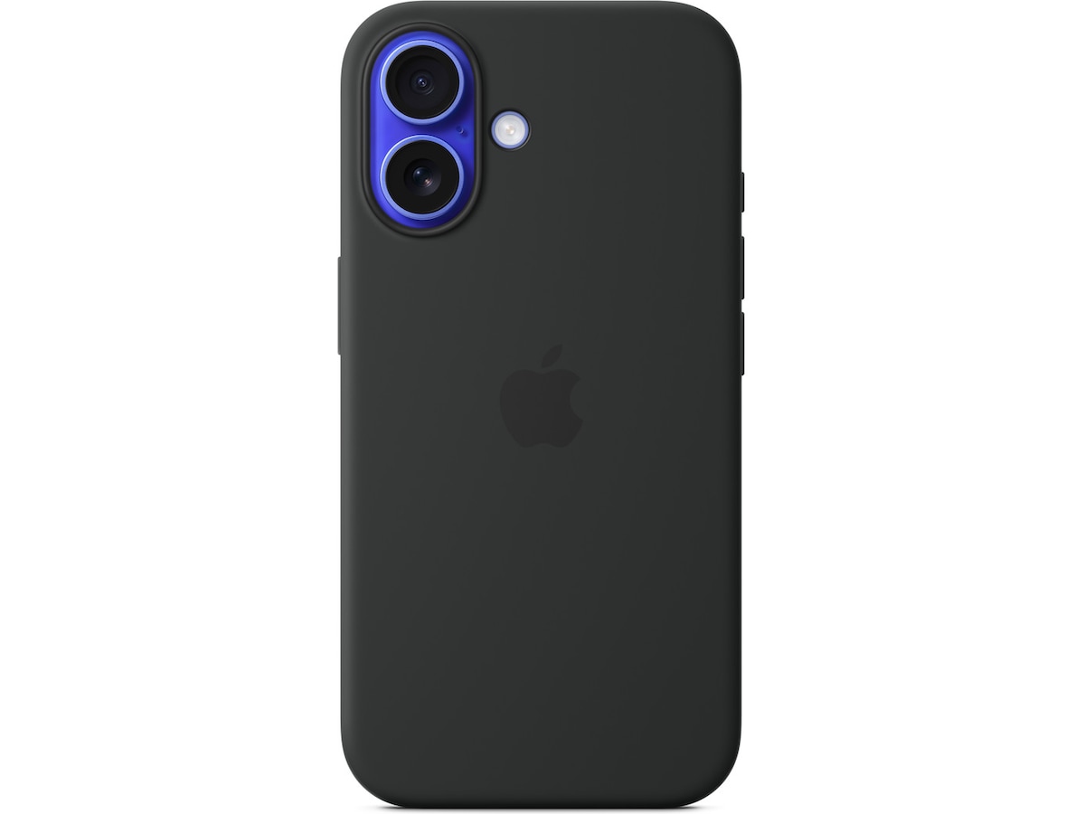 Apple iPhone 16 Silikondeksel (sort) Deksel til mobiltelefon
