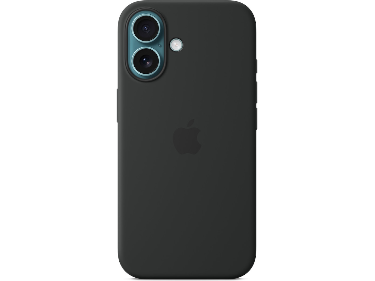 Apple iPhone 16 Silikondeksel (sort) Deksel til mobiltelefon