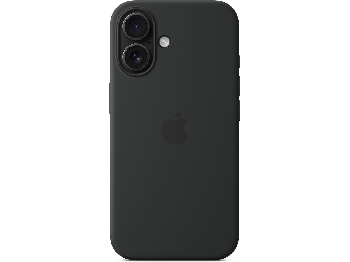 Apple iPhone 16 Silikondeksel (sort) Deksel til mobiltelefon
