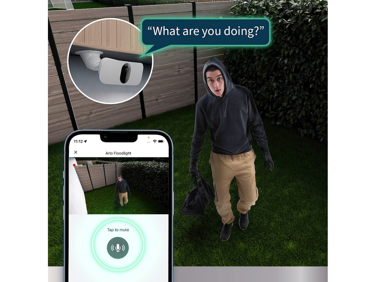 Arlo Pro 3 Floodlight Overvåkningskamera Overvåkningskameraer