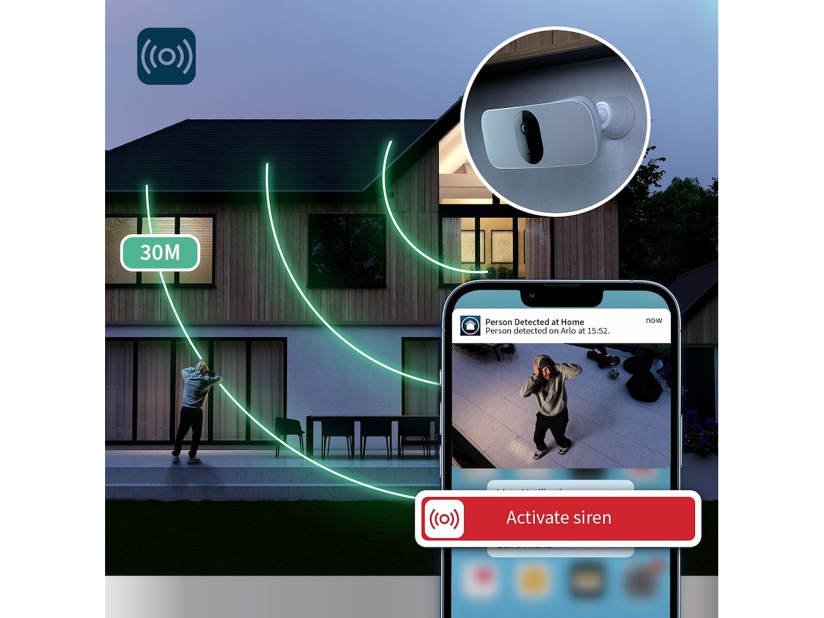 Arlo Pro 3 Floodlight Overvåkningskamera Overvåkningskameraer