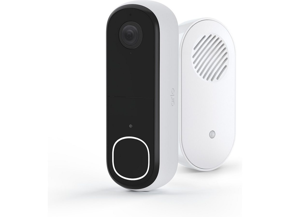 Arlo Essential 2 2K Video Doorbell med Chime 2 Ringeklokker