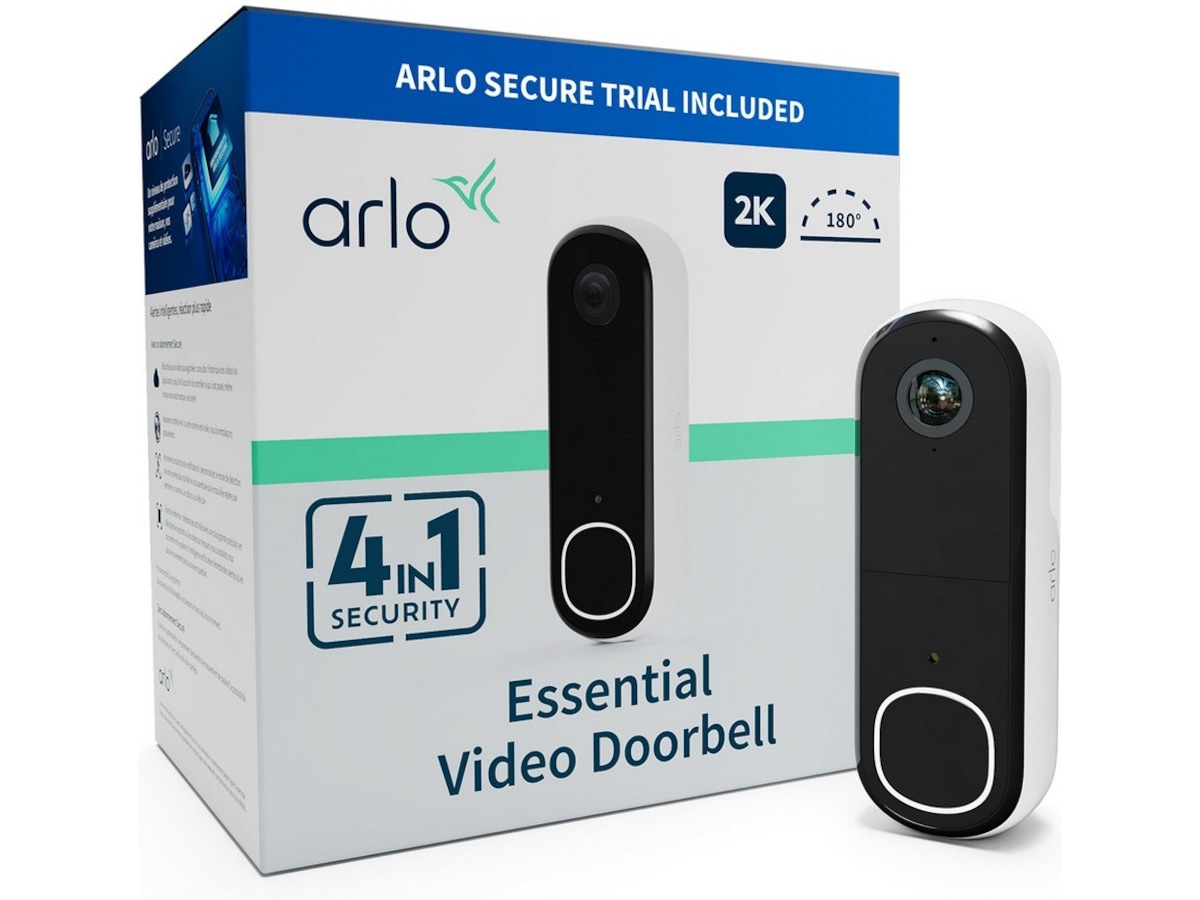 Arlo Essential 2 2K Video Doorbell Ringeklokker